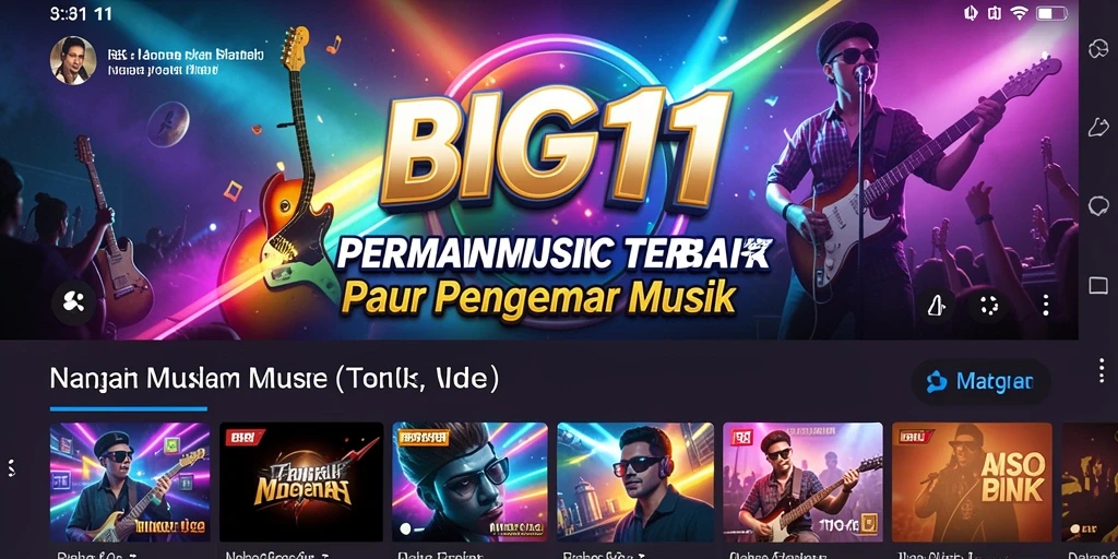 Tampilan gameplay <strong>BIG11</strong> dengan interaksi musik yang menyenangkan.