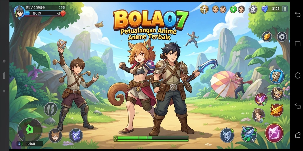 Screenshot gameplay BOLA07 menampilkan pertempuran yang mendebarkan.