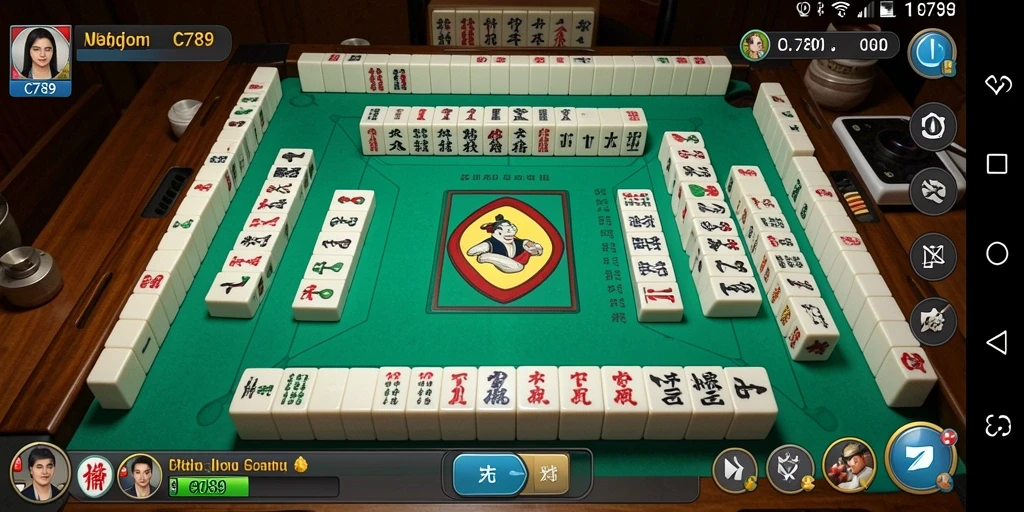 Tampilan gameplay Mahjong yang menarik dan penuh tantangan.