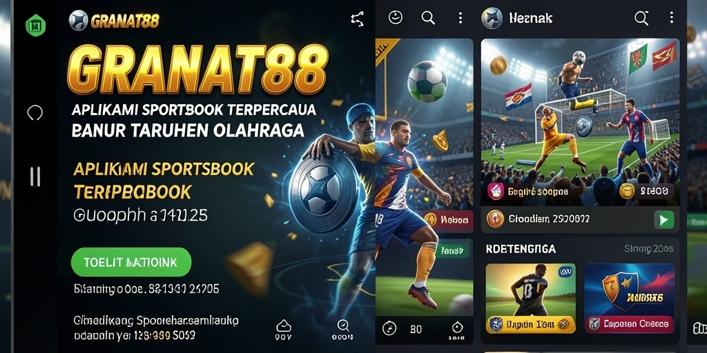 Tampilan utama GRANAT88 dengan berbagai opsi taruhan olahraga.