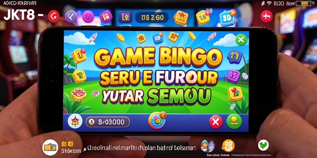 Tampilan screenshot JKT8 menampilkan keseruan gameplay Bingo.