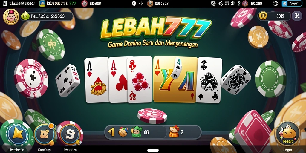 Tampilan menarik saat bermain Domino di LEBAH777.