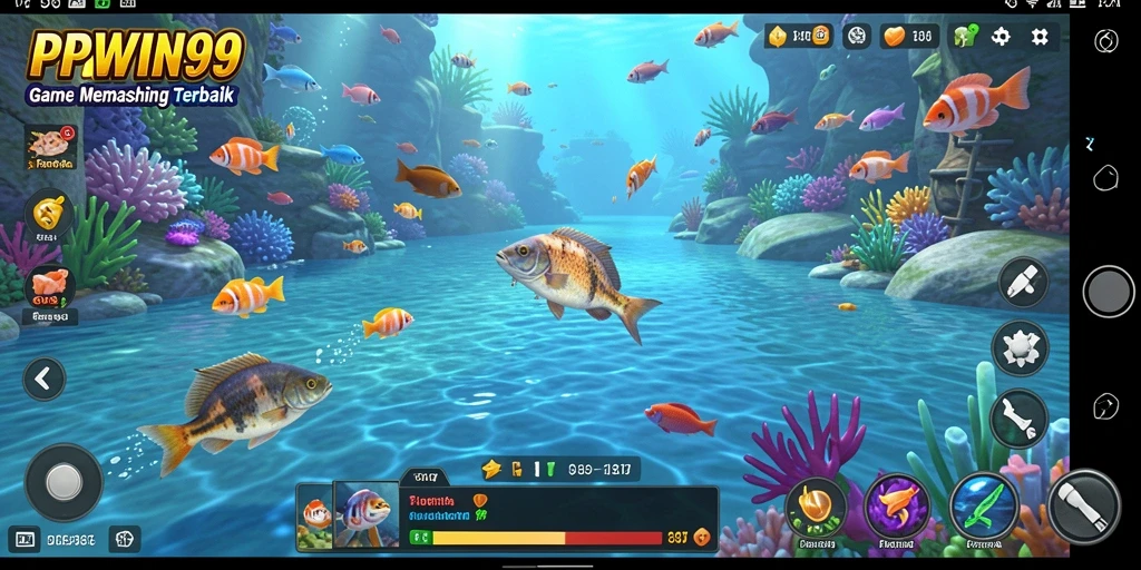 Tampilan gameplay PPWIN99 yang memukau saat memancing.