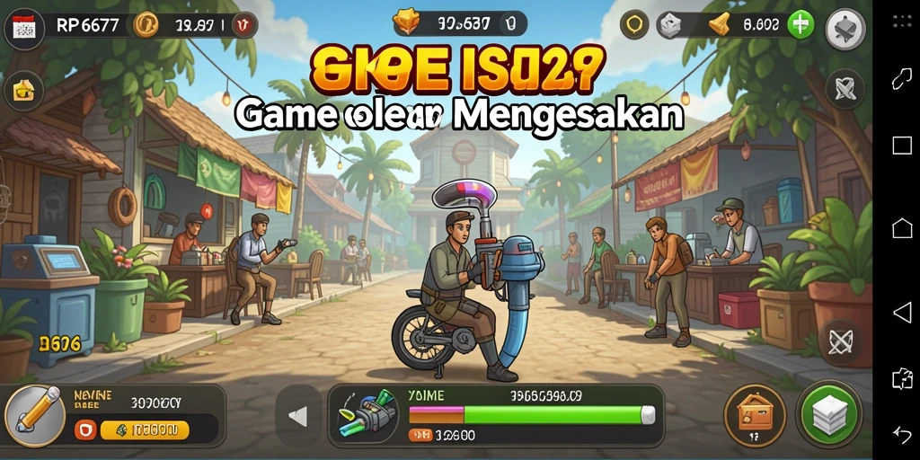 Tampilan gameplay seru RP6677 dengan strategi pengumpulan sumber daya.