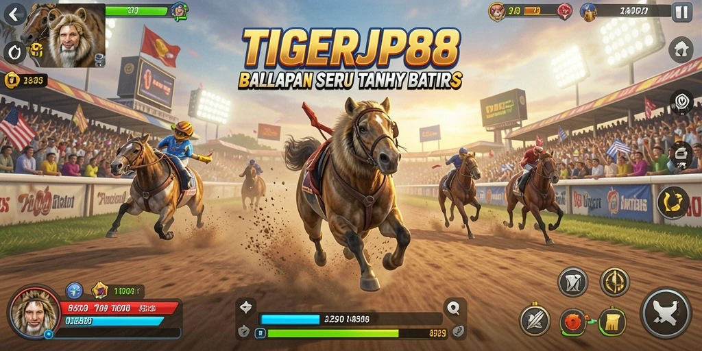 Gameplay menarik dan seru dalam TIGERJP88 dengan balapan yang penuh adrenalin.