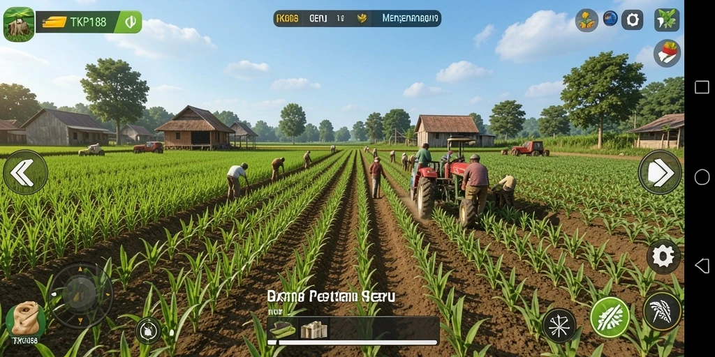 Tampilan menarik dari gameplay TKP188 yang penuh warna dan aktif.